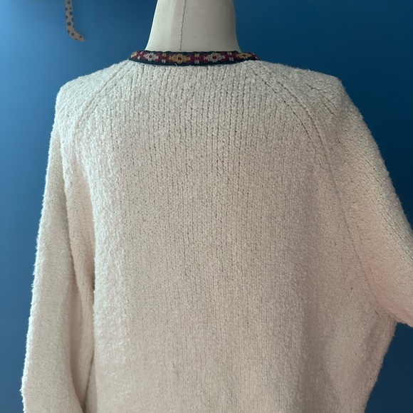 Free People Embroidered Zip Up Sweater - Picture 4 of 4